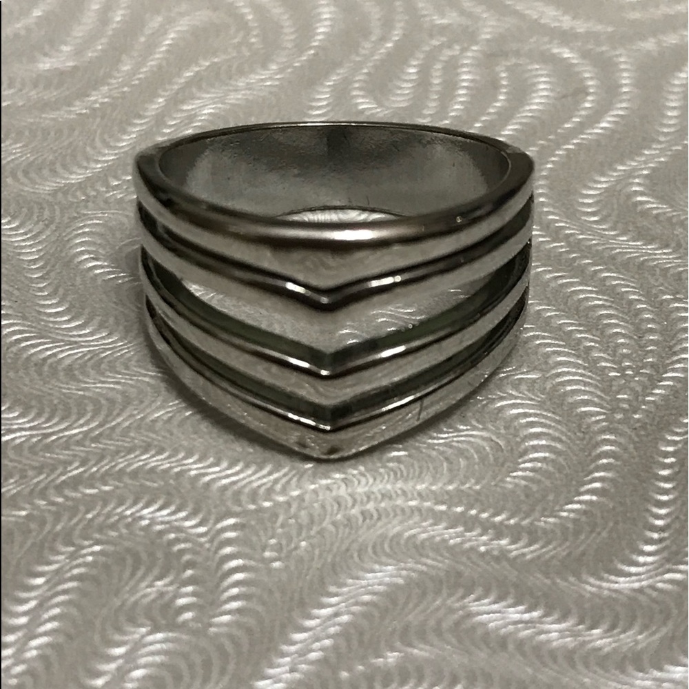 5/$15 Silver Tone Cocktail Ring